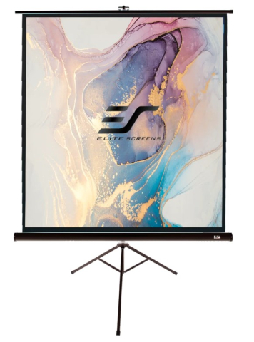 Videoproiecție: videoproiectoare, ecrane și accesorii - Ecran proiectie portabil cu trepied EliteScreens Tripod T99UWS1, 178 x 178 cm, format 1:1, Pânză MaxWhite, 1.1 gain