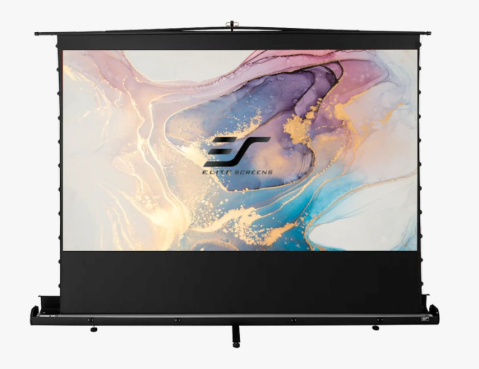 Videoproiecție: videoproiectoare, ecrane și accesorii - Ecran proiectie portabil Pull Up EliteScreens ezCinema Plus F100XWV2, 203 x 152 cm, format 4:3, Pânză MaxWhite, 1.1 gain, de podea (portabil)
