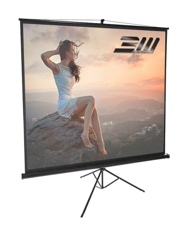 Ecrane de proiecție electrice, fixe, manuale și portabile - Ecrane proiectie trepied universal Blackmount, 84", 150 x 150 cm, format 1:1