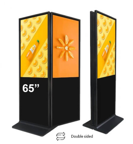Kiosk și totem digital pentru interior și exterior - Kiosk / Totem Indoor back-to-back 65" - EVOBOARD cu display 65"