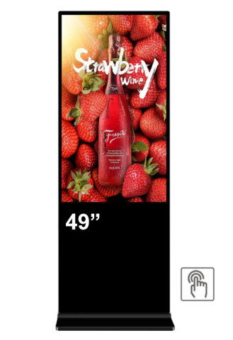 Kiosk și totem digital pentru interior și exterior - Kiosk / Totem Indoor Touch IR 49" - EVOBOARD 49" cu IR touch