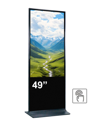 Kiosk și totem digital pentru interior și exterior - Kiosk / Totem Indoor Touch PCAP 49" - EVOBOARD 49" cu PCAP touch, sticlă