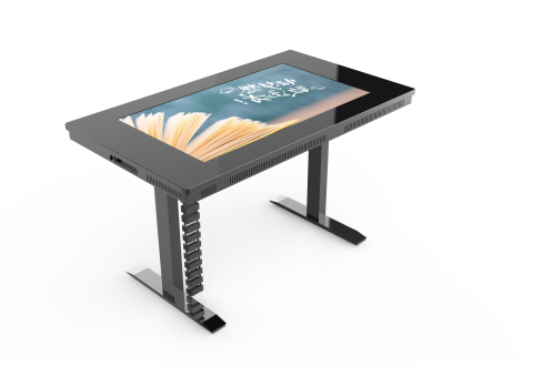 Displayuri touchscreen profesionale - Masă interactivă de 43" cu touch EVO School 1.2GHz EVOBOARD, 4K UHD 3840 x 2160, Android 14, 350 cd/m², HDMI/USB-C/LAN, negru