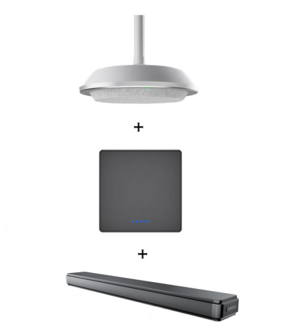 Sisteme videoconferință - Pachet audio si speakerphone pentru videoconferinte cu prindere in tavan HD11, HDMI/USB-C/LAN