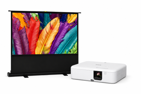 Videoproiectoare laser și cu lampă, pentru orice sală - Pachet de proiecție Epson CO-FH02 + Ecran Portabil Pull-Up Blackmount 110"' - TG26 FH02-TG26, 3000 lumeni ANSI, Full HD 1920 x 1080, 3LCD lampă