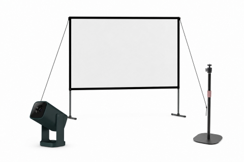 Videoproiecție: videoproiectoare, ecrane și accesorii - Pachet de proiecție Wanbo Cube 1 + Ecran Portabil ALR + Suport - verde inchis - TG26 Cube1V-TG26, 350 lumeni ANSI