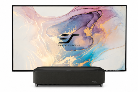 Ecrane de proiecție electrice, fixe, manuale și portabile - Pachet Epson Lifestudio Grand Plus EH-LS970W + Elite Screens AR120H-CLR3 Google TV Sound by Bose, 4000 lumeni ANSI, 3LCD sursă laser, cod EPS-LS970B-ES-AR120H-CLR3