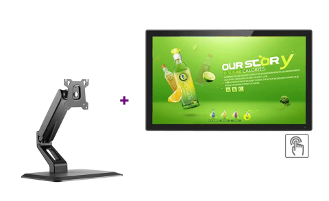 Displayuri touchscreen profesionale - Pachet interactiv format din Display EvoBoard THD2701 cu touch 27" si Suport monitor reglabil Blackmount LDT35-T01 THD2701-LDT35-T01, Full HD 1920 x 1080, 250 cd/m²