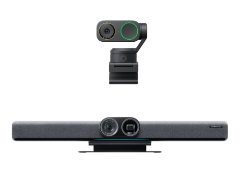 Sisteme videoconferință - Pachet videoconferință Insta360 Connect + 1x Link 2 negru - AI pentru săli medii și mari, 4K UHD 3840 x 2160