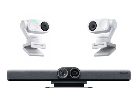 Sisteme videoconferință - Pachet videoconferință Insta360 Connect + 2x Link 2 alb - AI pentru săli medii și mari, 4K UHD 3840 x 2160
