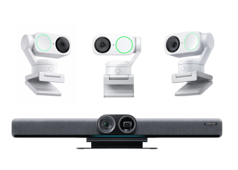 Sisteme videoconferință - Pachet videoconferință Insta360 Connect + 3x Link 2 alb - AI pentru săli medii și mari, 4K UHD 3840 x 2160