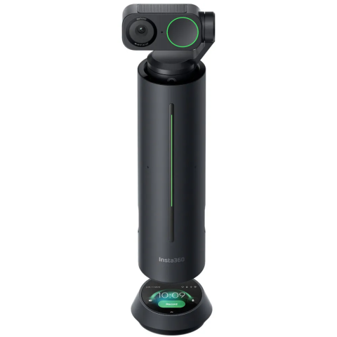 Sisteme videoconferință - Pachet videoconferință Insta360 Wave + Link 2 negru AI pentru săli mici și birou hibrid, 4K UHD 3840 x 2160