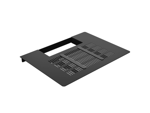 Accesorii pentru kiosk-uri și totemuri digitale - Raft frontal pentru imprimantă mică Multibrackets MB-1793 oțel, negru