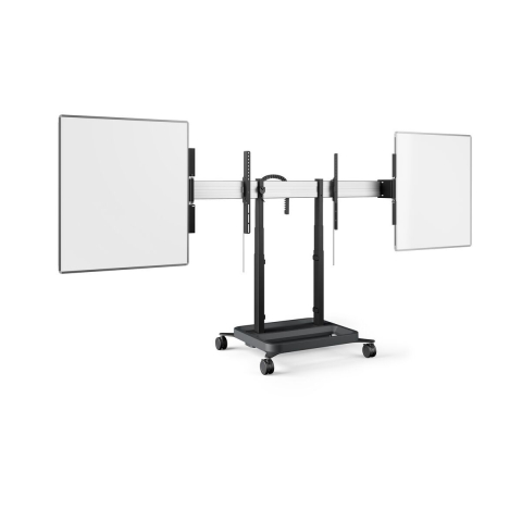 Accesorii pentru display-uri interactive și table digitale - Solutie Classroom Whiteboarduri laterale pentru displayuri de 86" si Stand motorizat mobilă Vogel's RISE5205
