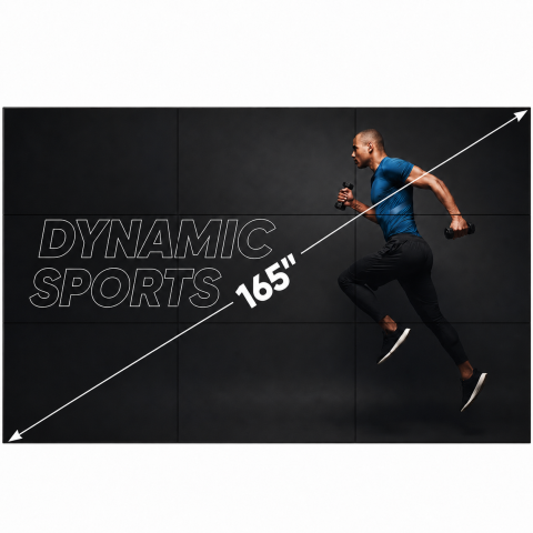 Soluții videowall la cheie, 2x2 și 3x3 - Solutie VideoWall cu fixare pe perete Vogel's 3x3 9 Display-uri SMART Signage LG 55VL5PJ - edge to, 55 inch, Full HD 1920 x 1080, 500 cd/m², webOS 4.1