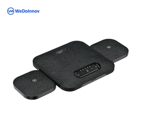 Speakerphone-uri și microfoane pentru videoconferință - Speakerphone omnidirectional cu 2 microfoane de extensie EC-POD7 10 ore WeDoInnov, captare voce 10 m