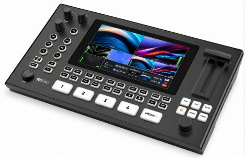 Distribuție semnal video: switchere, mixere și extendere - SPROLINK NeoLIVE R5PRO Mixer AV 5 Canale = 4 x HDMI + IP/UVC 1080p pentru Videoconferinta Transmisiuni Directe &, Full HD 1920 x 1080, HDMI/Wi-Fi/LAN