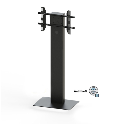 Kiosk și totem digital pentru interior și exterior - Stand de interior Multibrackets MB-7357 32"-65" antifurt, compatibil 32" - 65", max. 50 kg, VESA 700 x 400 mm, oțel, peisaj/portret, negru