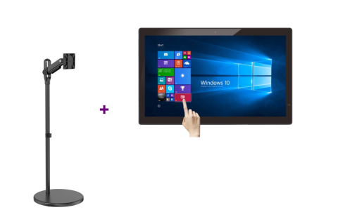 Displayuri touchscreen profesionale - Stand Indoor Touch 21" - Display EvoBoard THD2151 cu touch 21.5" si Stand mobilă Blackmount FS38-11TW THD2151-11TW, Full HD 1920 x 1080, 250 cd/m², peisaj/portret