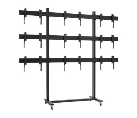Standuri și suporturi pentru videowall și displayuri mari - Stand Videowall 3x3 Vogel's TVW3355L cu baza mobilă, negru