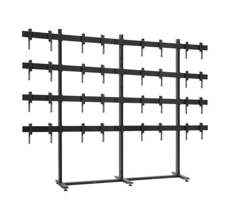 Standuri și suporturi pentru videowall și displayuri mari - Stand Videowall 4x4 Vogel's FVW4455 cu baza fixa, max. 80 kg, aluminiu, negru