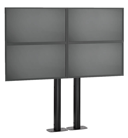 Displayuri videowall și soluții de perete video - Stand VideoWALL Vogel's cu baza fixa montat pe podea 2x2 maxim 30 de kgr per display maxim 50 inchi per