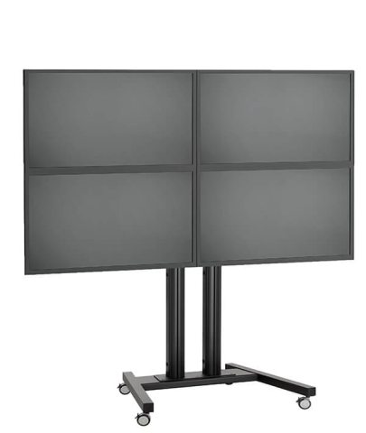 Displayuri videowall și soluții de perete video - Stand VideoWALL Vogel's cu baza mobilă 2x2 maxim 30 de kgr per display maxim 50 inchi per display