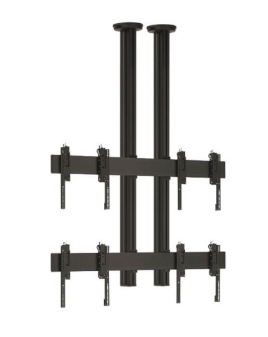 Displayuri videowall și soluții de perete video - Suport Videowall 2x2 Vogel's CVW2255 cu prindere in tavan, compatibil 46" - 55", neagra