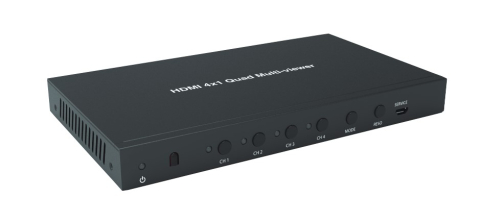 Distribuție semnal video: switchere, mixere și extendere - Switch HDMI Seamless Multiviewer 4x1 Evoconnect HDS-841MV2 1080P@60Hz 5 moduri de afisare, Full HD 1920 x 1080