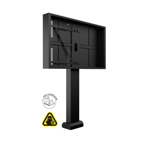 Kiosk și totem digital pentru interior și exterior - Totem de exterior Multibrackets MB-2554 pentru Samsung 75" OH75A landscape, compatibil 75", oțel