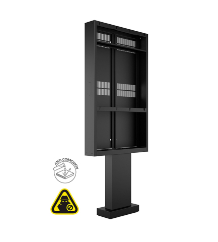 Kiosk și totem digital pentru interior și exterior - Totem de exterior Multibrackets MB-8133 pentru Samsung 75" OH75, compatibil 75", oțel, portret