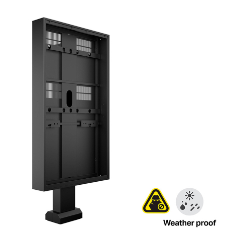Kiosk și totem digital pentru interior și exterior - Totem de exterior Multibrackets MB-9986 compatibil Samsung 85" OH85, portret