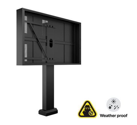Kiosk și totem digital pentru interior și exterior - Totem de exterior Multibrackets MB-9993 pentru Samsung 85" OH85 landscape, compatibil 85"