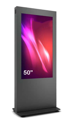 Kiosk și totem digital de interior - Totem de interior B01 B01V50N-BBB fără sticlă securizată frontală, compatibil 50"