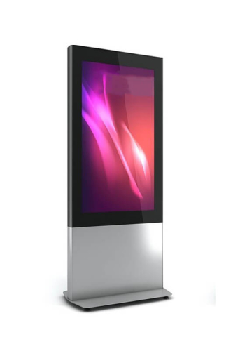 Kiosk și totem digital pentru interior și exterior - Totem de interior ZX ZXV49N-SBB dimensiune 804x1944x450mm, compatibil 49", aluminiu