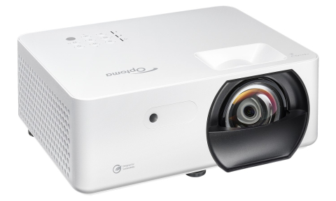 Videoproiectoare laser și cu lampă, pentru orice sală - Videoproiector 4led OPTOMA LH351ST Short Throw, Full HD 1920 x 1080, 3300 lumeni ANSI, contrast 300000:1, HDMI/LAN, alb