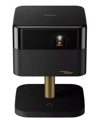 Videoproiectoare laser și cu lampă, pentru orice sală - Videoproiector inteligent portabil Epson Lifestudio Flex EF Sound by Bose GoogleTV, 4K UHD 3840 x 2160, 1000 lumeni ANSI, contrast 5000000:1, 3LCD lampă, 20.000 ore, cod V11HC16840
