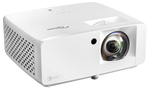 Videoproiectoare laser și cu lampă, pentru orice sală - Videoproiector laser OPTOMA ZH451ST Short Throw, Full HD 1920 x 1080, 4200 lumeni ANSI, contrast 2000000:1, 30.000 ore, HDMI/Wi-Fi/LAN