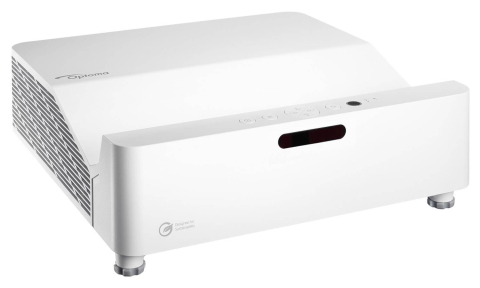 Videoproiectoare laser și cu lampă, pentru orice sală - Videoproiector laser Optoma ZK420UST Ultra Short Throw, 4K UHD 3840 x 2160, 4200 lumeni ANSI, contrast 500000:1, 30.000 ore, HDMI/LAN