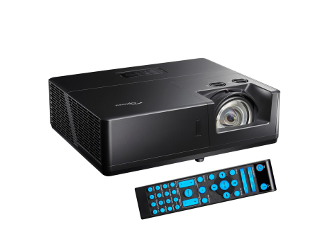 Videoproiectoare laser și cu lampă, pentru orice sală - Videoproiector Laser OPTOMA ZU607TST Short Throw, 1920 x 1200, 6000 lumeni ANSI, contrast 300000:1, 30.000 ore, HDMI/Wi-Fi/LAN
