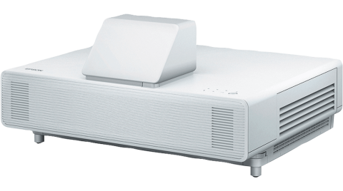 Videoproiectoare laser și cu lampă, pentru orice sală - Videoproiector Laser Ultra-short-throw Epson EB-800F Miracast Wifi încorporat, Full HD 1920 x 1080, 5000 lumeni ANSI, contrast 2500000:1