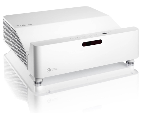 Videoproiectoare laser și cu lampă, pentru orice sală - Videoproiector Laser Ultra Short Throw OPTOMA GT3500HDR, Full HD 1920 x 1080, 3800 lumeni ANSI, contrast 500000:1, 30.000 ore, HDMI/LAN
