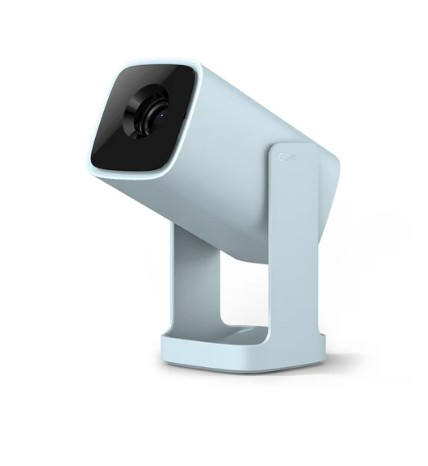 Videoproiectoare laser și cu lampă, pentru orice sală - Videoproiector portabil Wanbo Cube 1 albastru deschis - TG26, 350 lumeni ANSI, HDMI/Wi-Fi