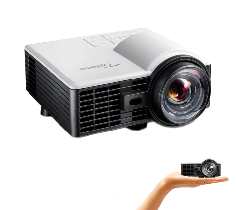 Videoproiectoare laser și cu lampă, pentru orice sală - Videoproiector ultra-compact OPTOMA ML1050STi Short Throw, 1280 x 800, 1000 lumeni ANSI, contrast 20000:1, lampă, HDMI/Wi-Fi