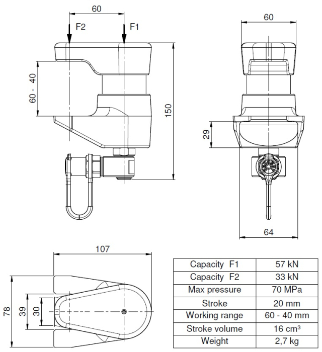 Extractor hidraulic pentru articulații sferice [3]