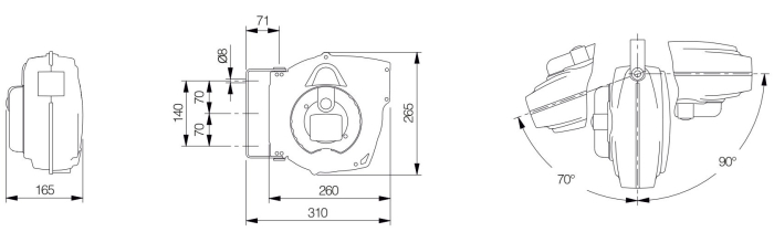 Rolă automată cu cablu electric 220V, SCHUKO [2]