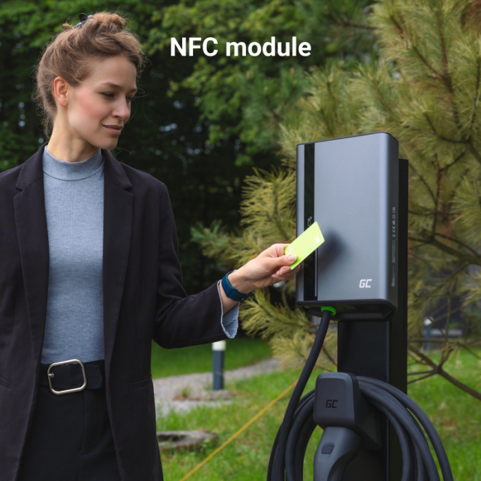 Stație Încărcare EV Green Cell HabuDen Wallbox 22 kW 32 A Type 2 7,5 m [5]