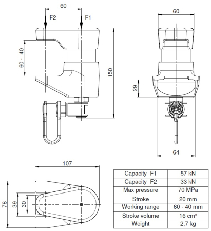 Extractor hidraulic pentru articulații sferice [2]