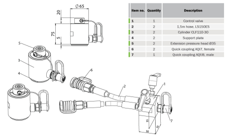 Presă demontare disc de frână – Volvo / Renault / DAF [2]