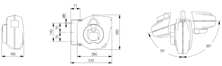 Rolă automată cu cablu electric 220V, SCHUKO [1]